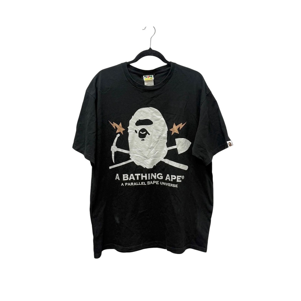 A Bathing Ape BAPE Parallel Universe Graphic T-Shirt Black Mens 2XL